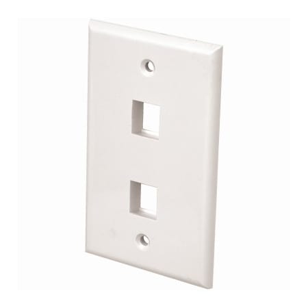 Audiovox WHT 2Port Wall Plate TPHKP2EV